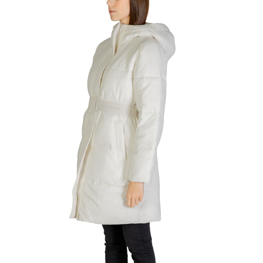 Calvin Klein Jeans Cream Nylon Jackets & Coat