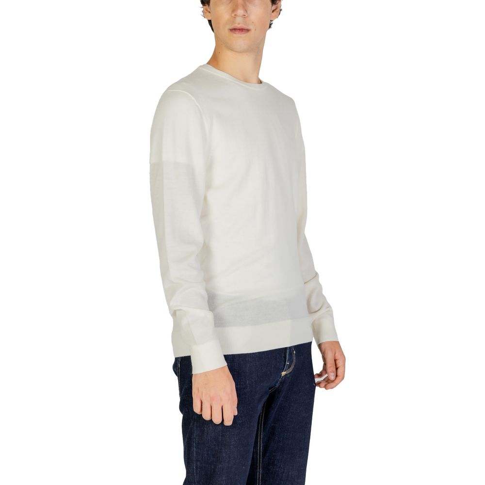 Calvin Klein Cream Recycled Wool T-Shirt