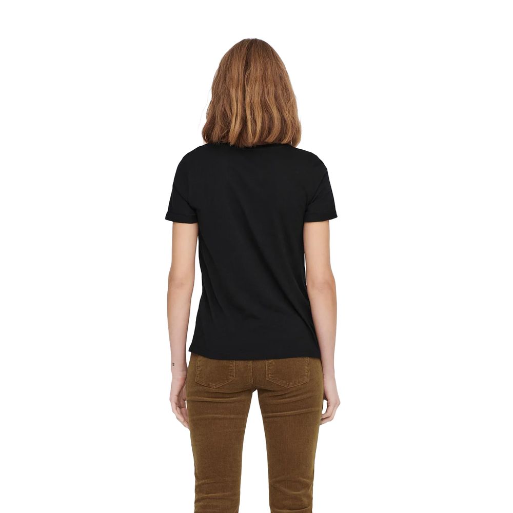 Only Black Cotton Tops & T-Shirt