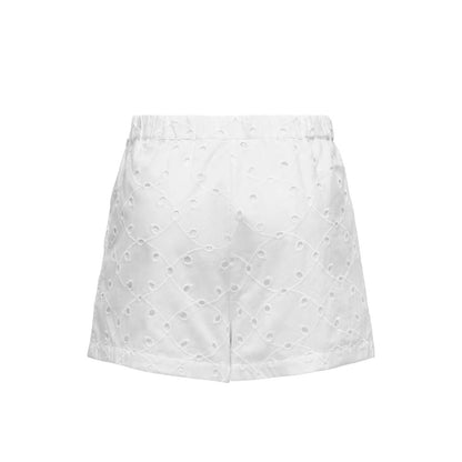 Only White Cotton Short