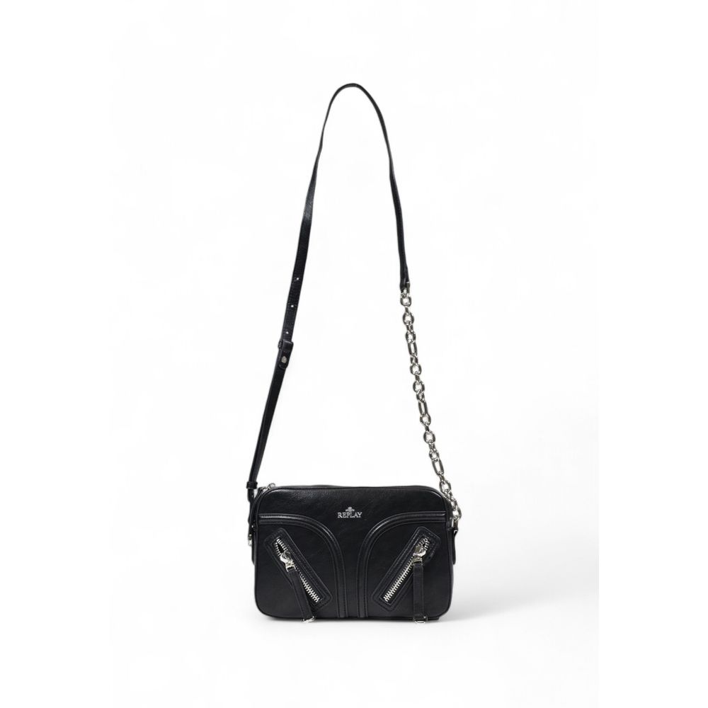 Replay Black Polyester Handbag