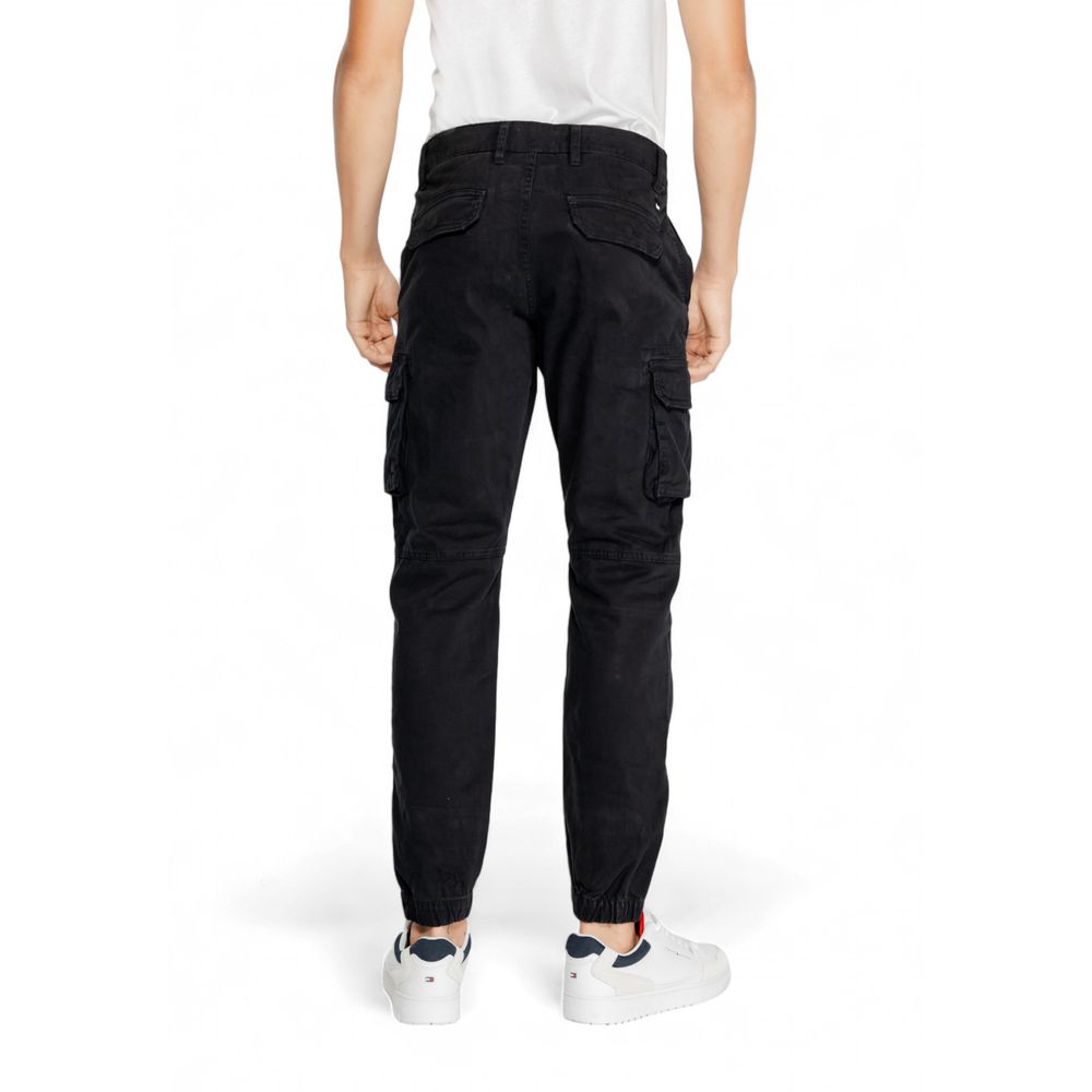 Gas Black Cotton Jeans & Pant