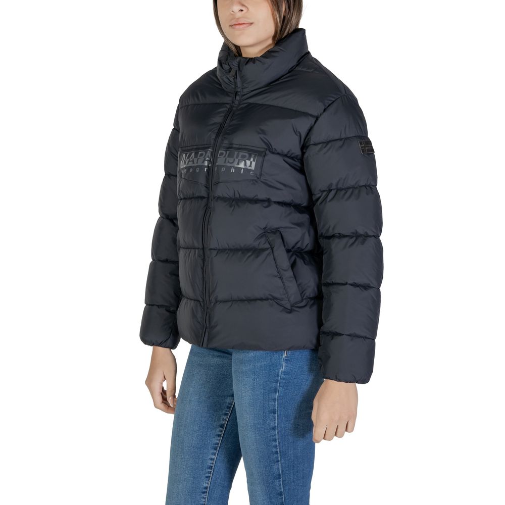 Napapijri Black Polyester Jackets & Coat