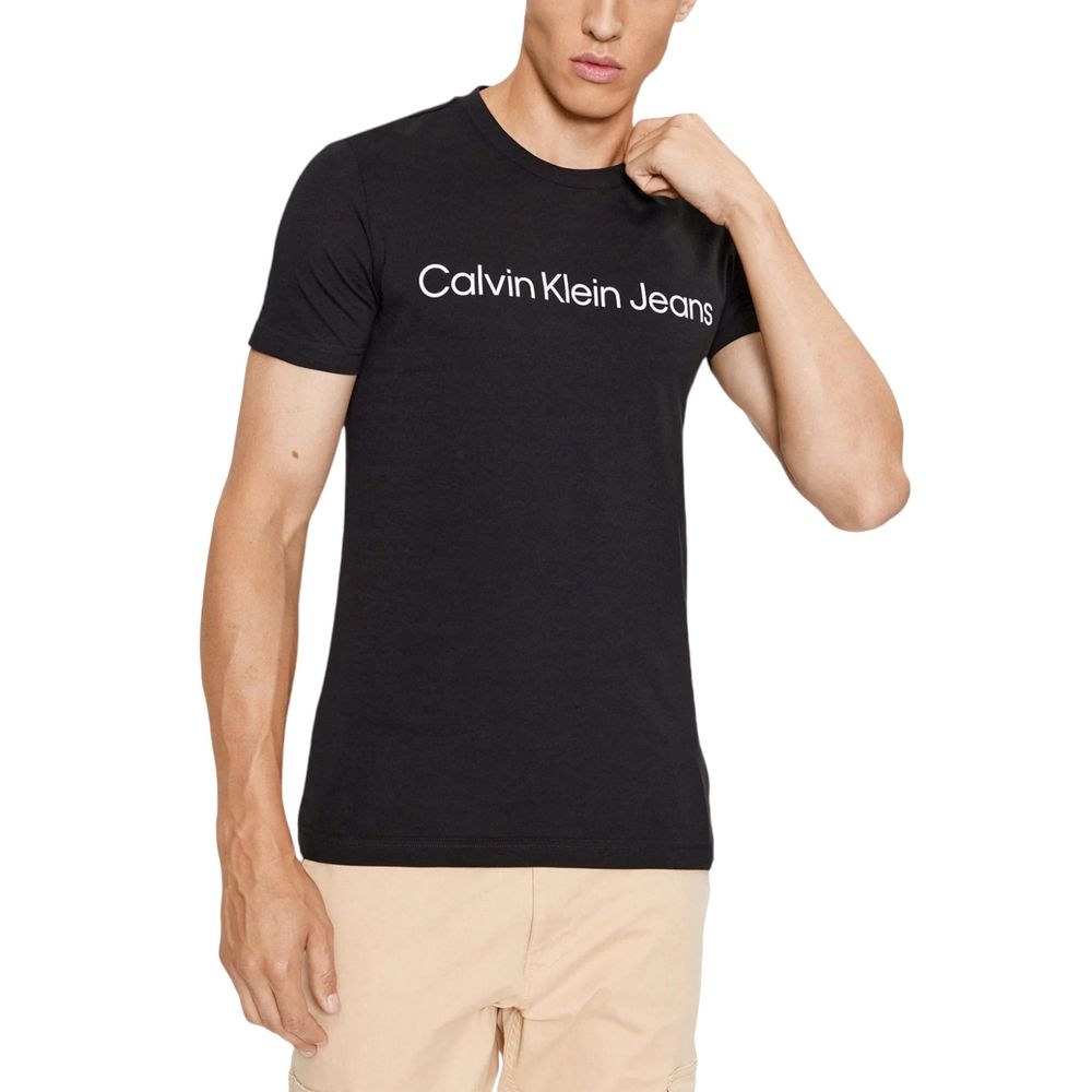 Calvin Klein Jeans Black Cotton T-Shirt