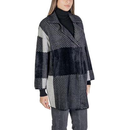 Sandro Ferrone Black Polyamide Jackets & Coat