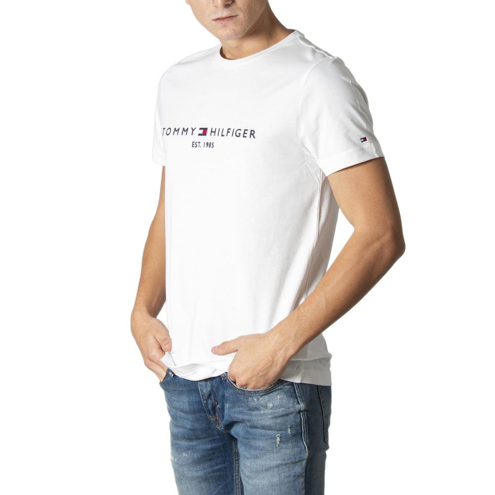 Tommy Hilfiger Cream Cotton T-Shirt