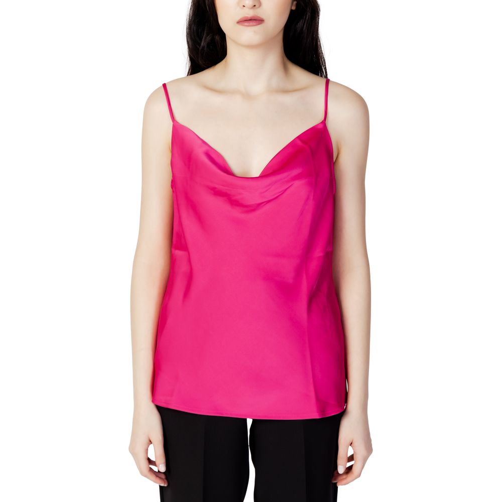 Vila Clothes Pink Polyester Tops & T-Shirt