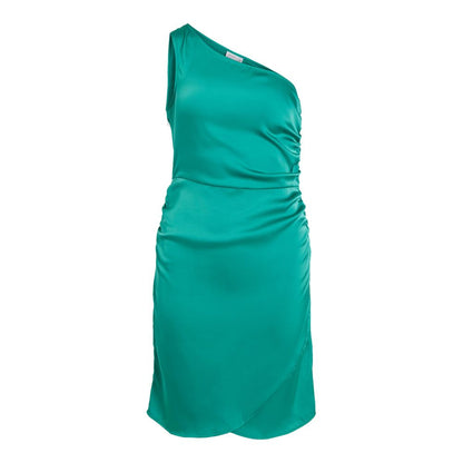 Vila Clothes Green Polyester Dress