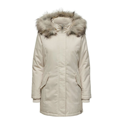 Only Beige Polyester Jackets & Coat