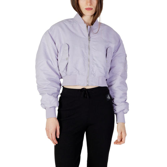 Calvin Klein Jeans Purple Polyamide Jackets & Coat