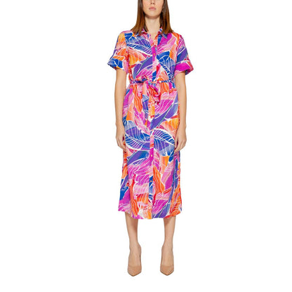 Vila Clothes Multicolor Viscose Dress