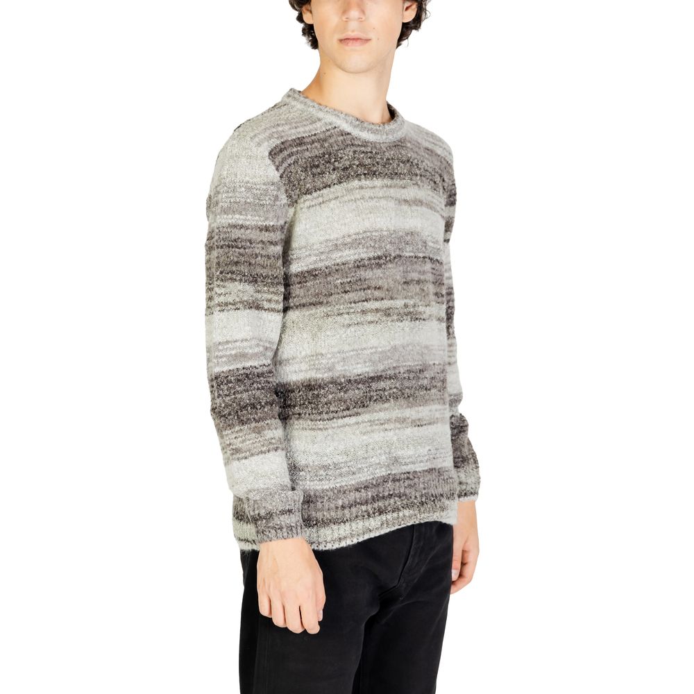 Gianni Lupo Gray Polyacrylic Sweater