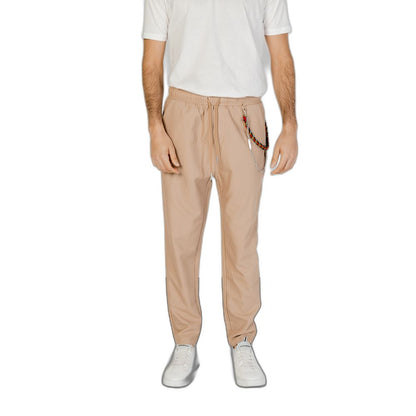 Gianni Lupo Beige Polyester Jeans & Pant