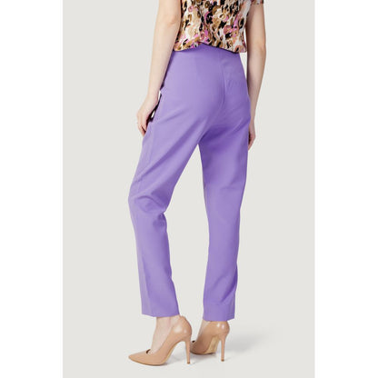 Only Purple Polyester Jeans & Pant