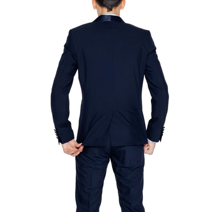 Antony Morato Blue Polyester Suit