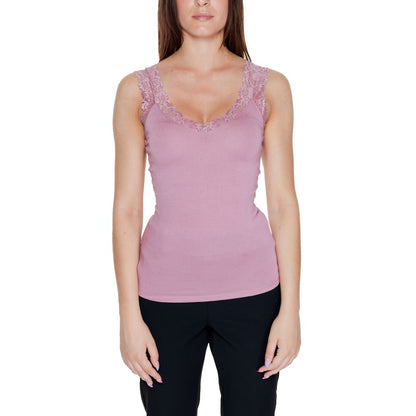 Vero Moda Pink Viscose Tops & T-Shirt