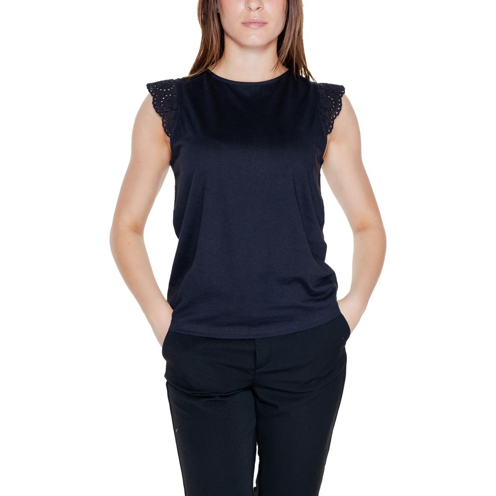 Vero Moda Black Recycled Cotton Tops & T-Shirt