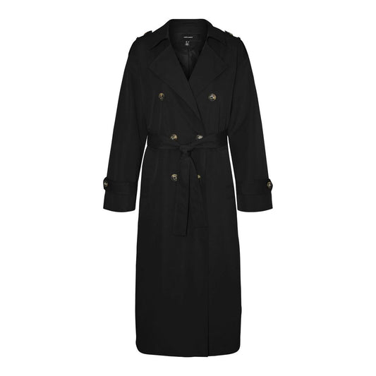 Vero Moda Black Polyester Jackets & Coat