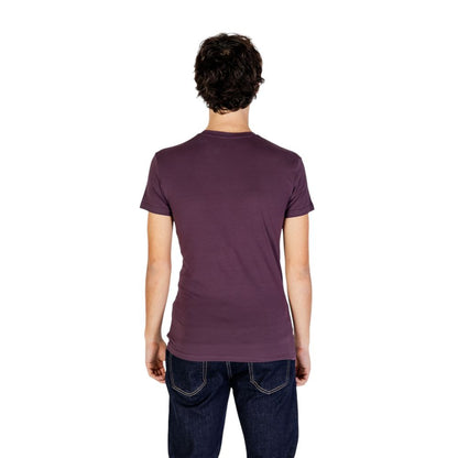 Emporio Armani Underwear Purple Cotton T-Shirt