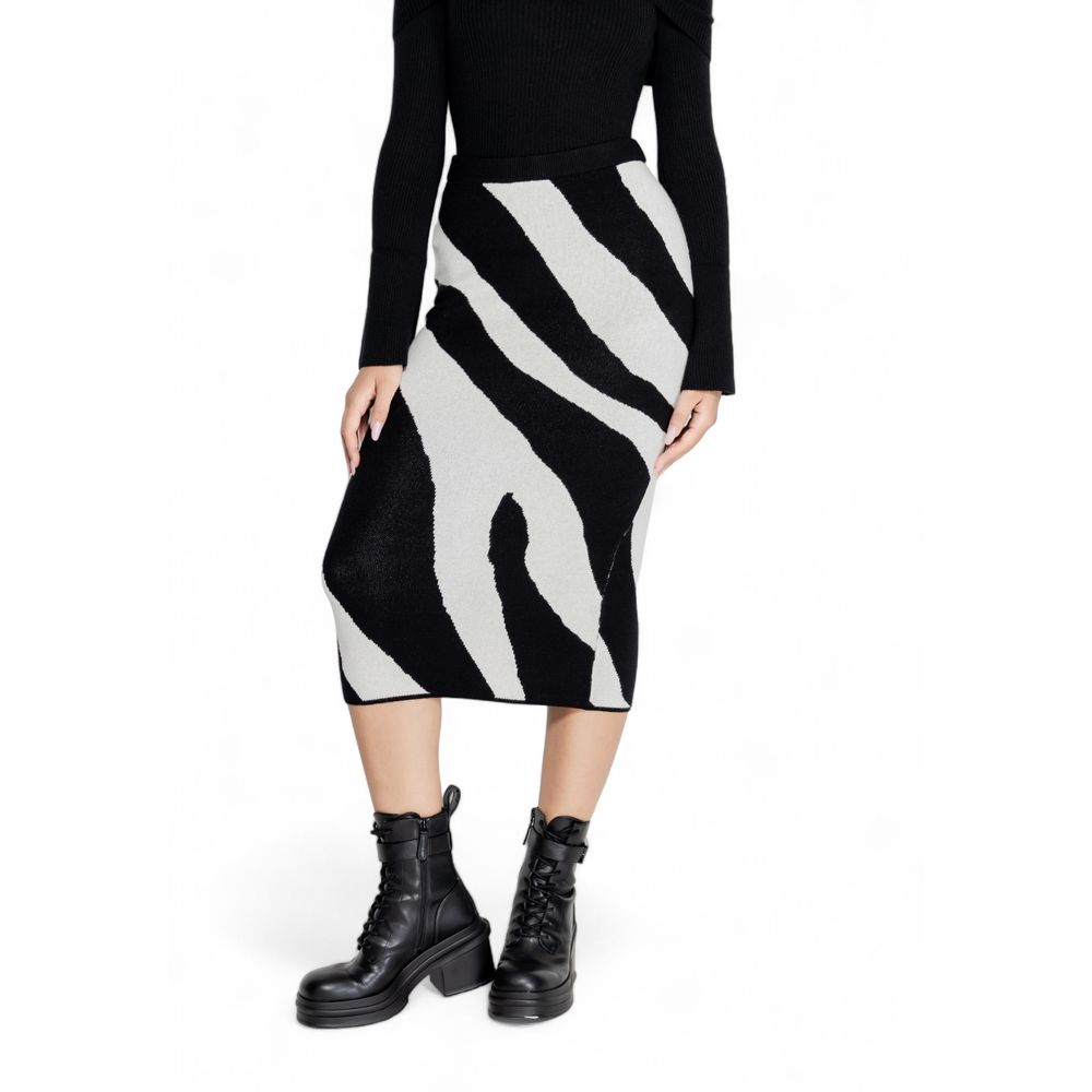 Vero Moda Black Viscose Skirt