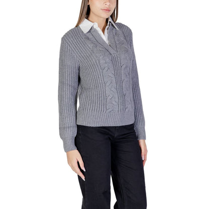 Morgan De Toi Gray Viscose Sweater