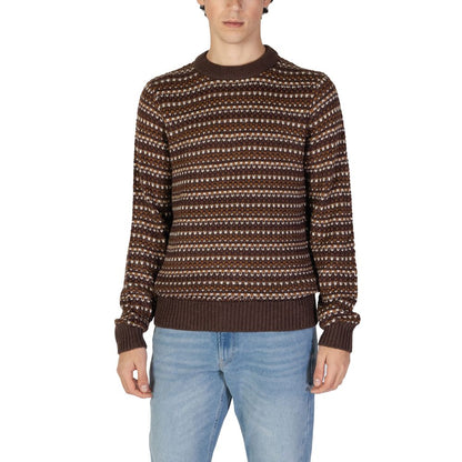 Only & Sons Brown Cotton Sweater