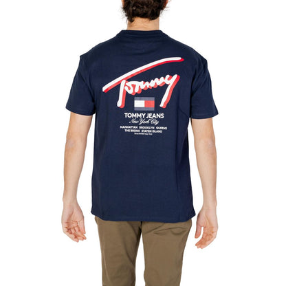 Tommy Hilfiger Jeans Blue Cotton T-Shirt