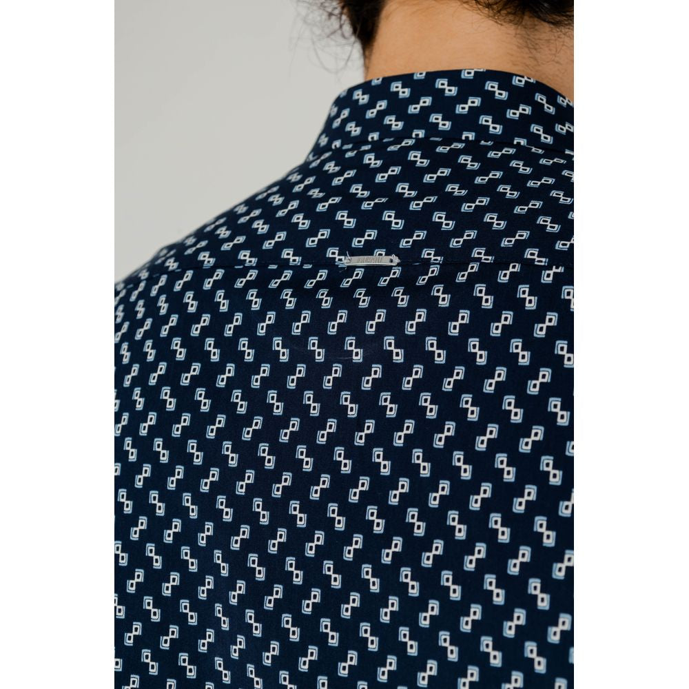 Antony Morato Blue Viscose Shirt