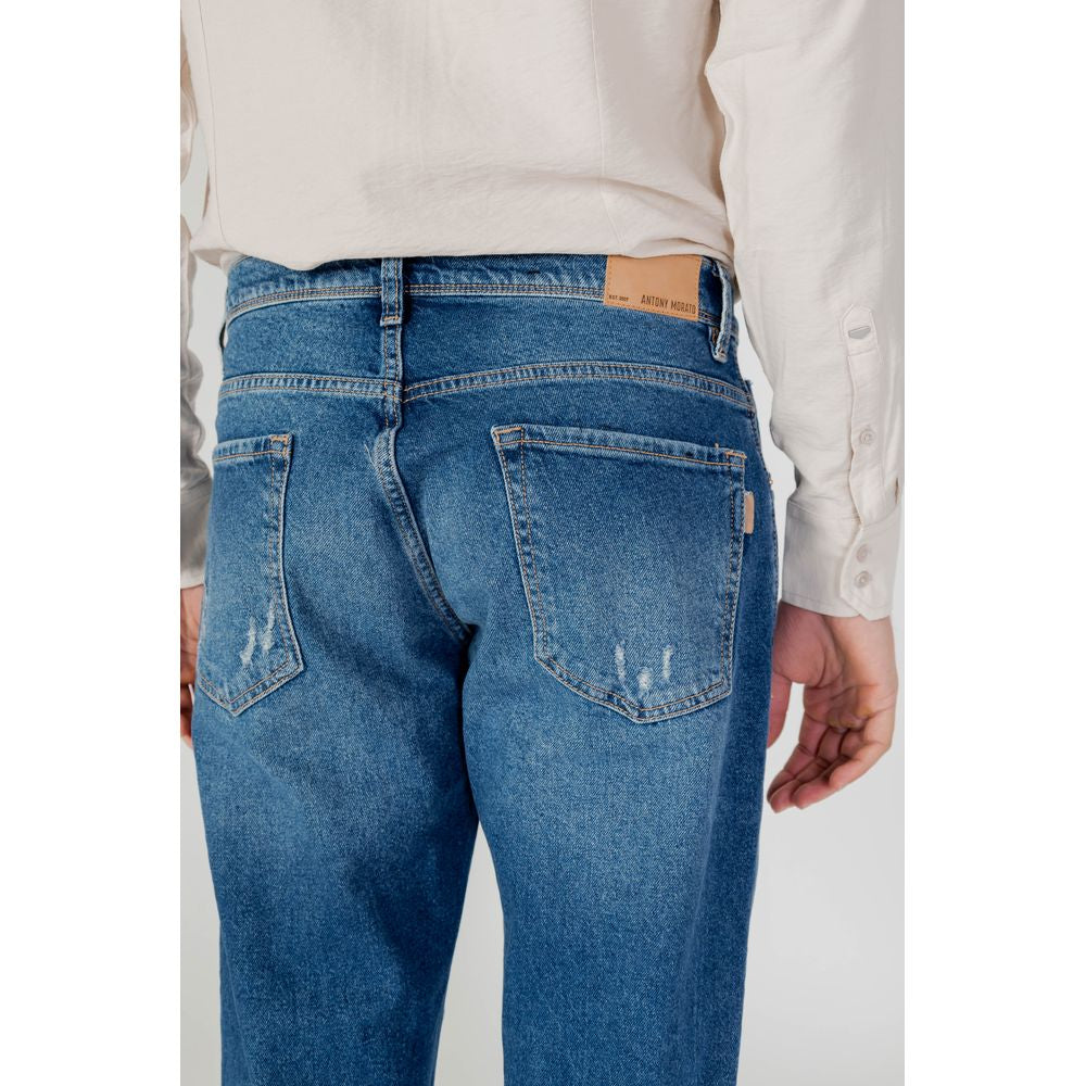 Antony Morato Blue Cotton Jeans & Pant