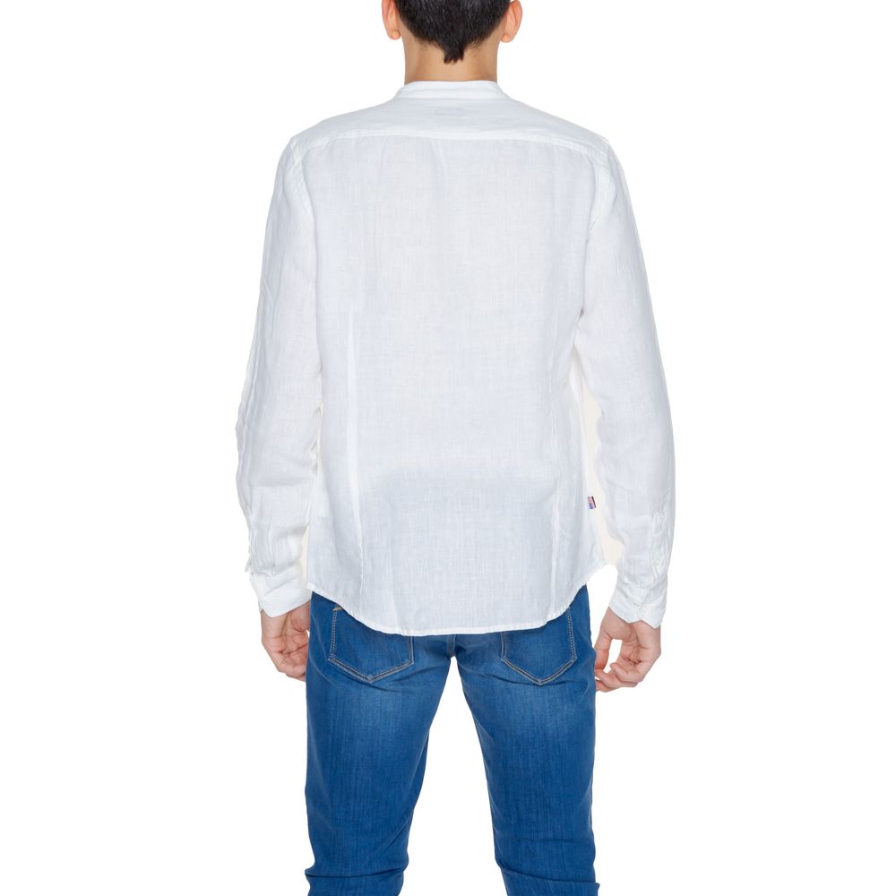 Blauer White Linen Shirt