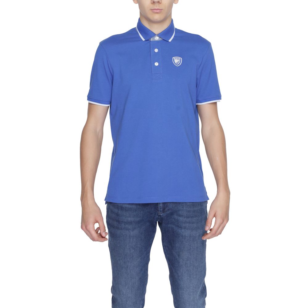 Blauer Blue Cotton Polo Shirt