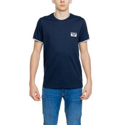 Emporio Armani Underwear Blue Cotton T-Shirt