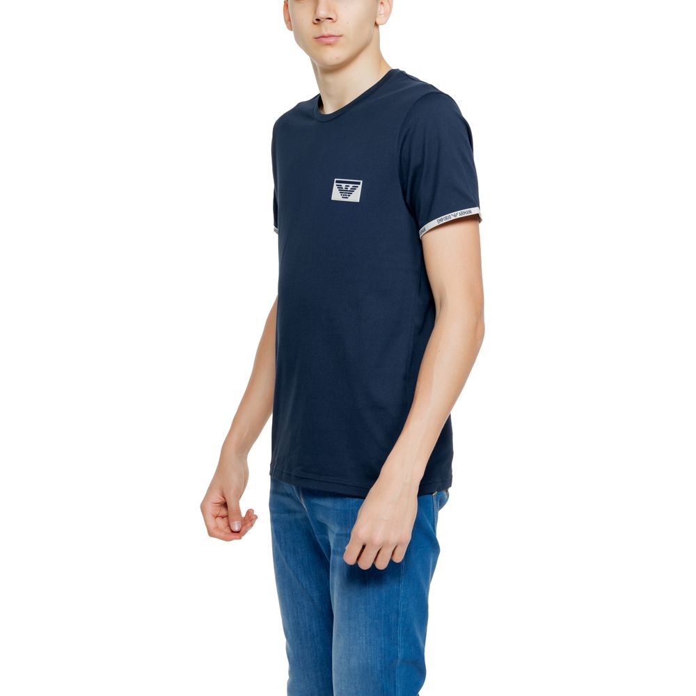 Emporio Armani Underwear Blue Cotton T-Shirt