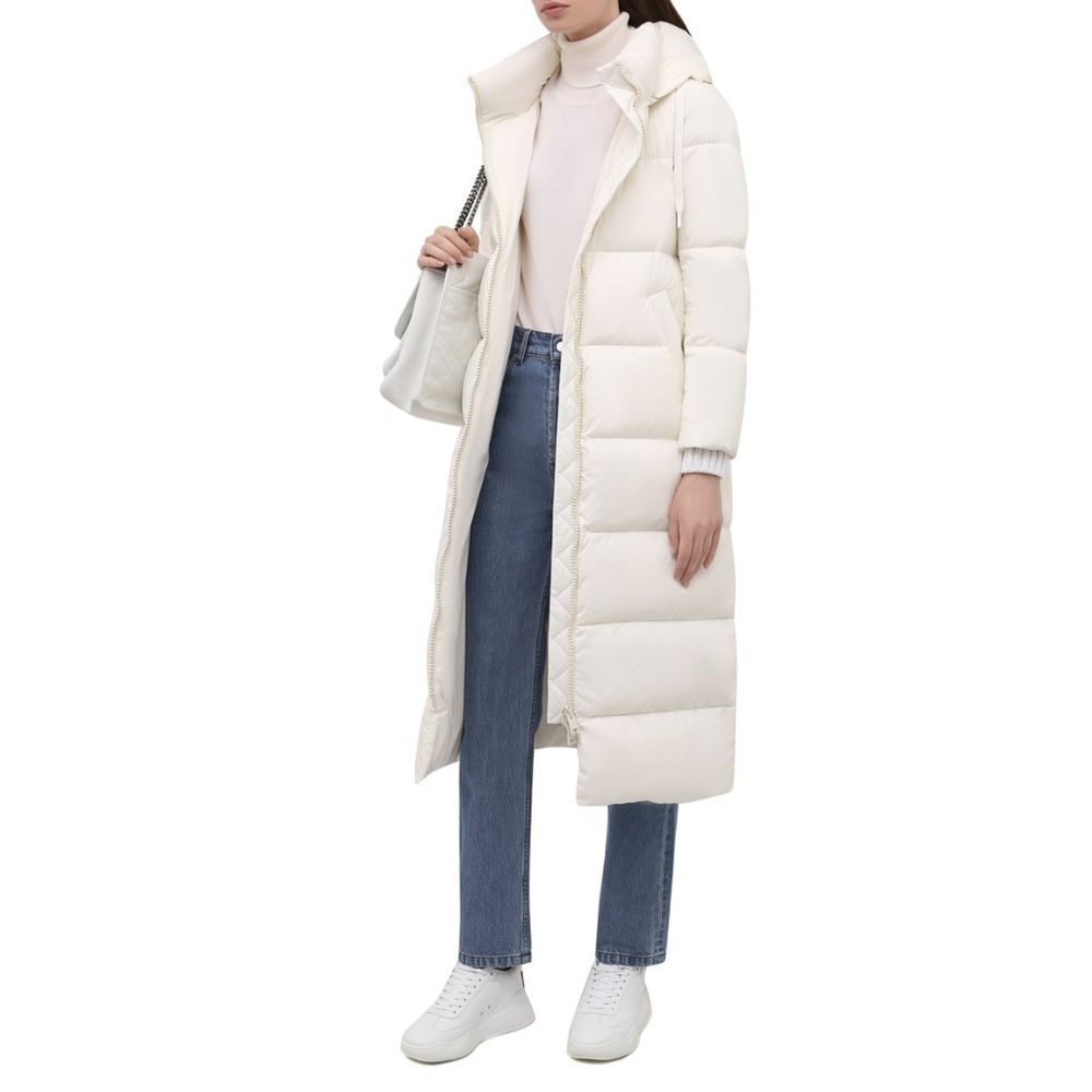 Herno White Nylon Women Jacket