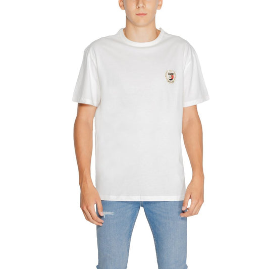 Tommy Hilfiger Jeans White Cotton Rigenerato T-Shirt