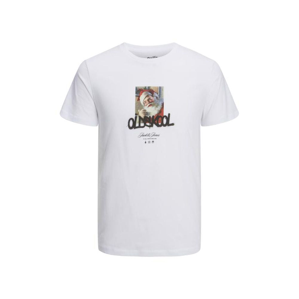 Jack Jones White Cotton T-Shirt