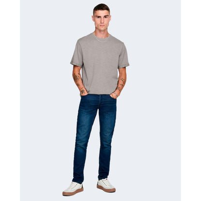 Only & Sons Blue Cotton Jeans & Pant