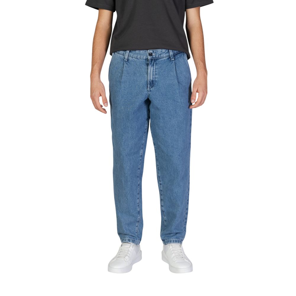 Jack Jones Blue Cotton Jeans & Pant