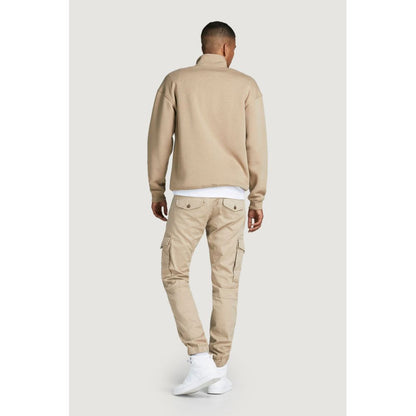 Jack Jones Beige Cotton Jeans & Pant