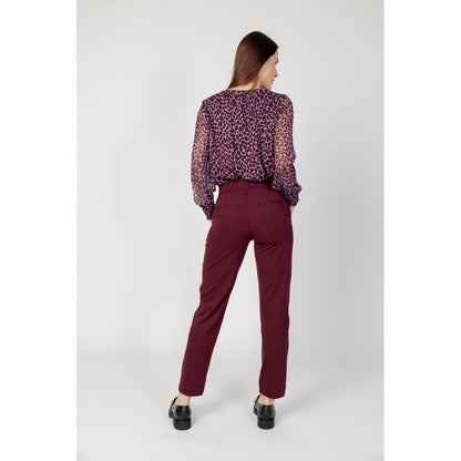 Street One Bordeaux Polyester Jeans & Pant