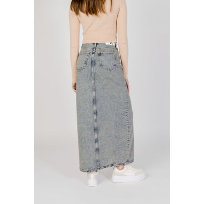 Calvin Klein Jeans Blue Cotton Skirt