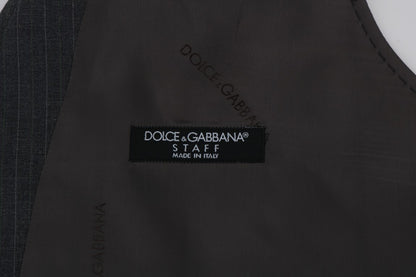 Dolce &amp; Gabbana elegant randig grå väst väst