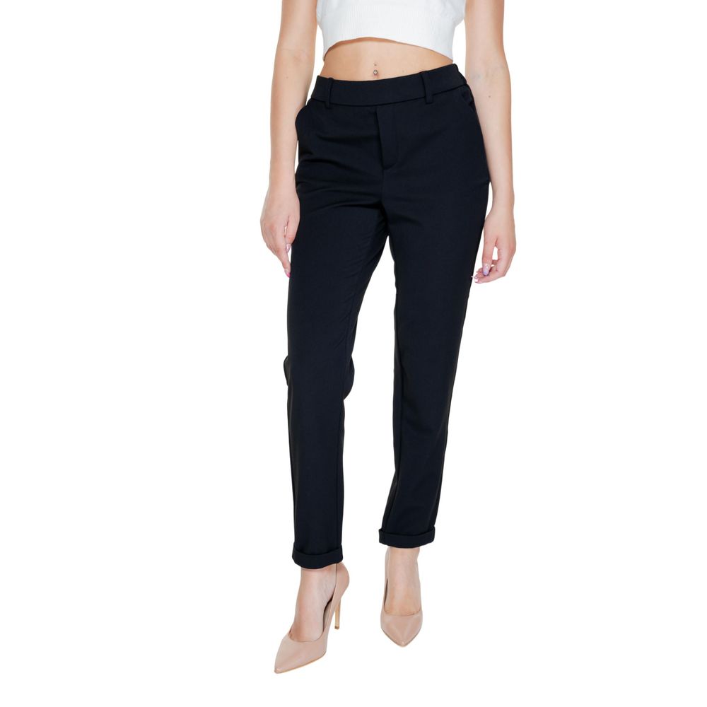 Vero Moda Black Polyester Jeans & Pant