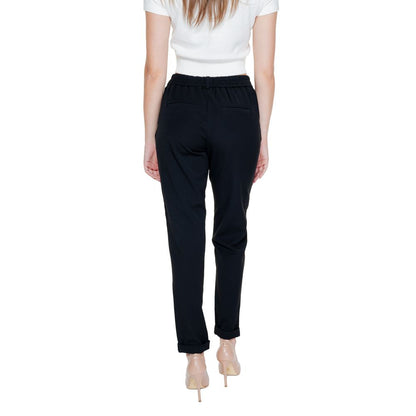 Vero Moda Black Polyester Jeans & Pant