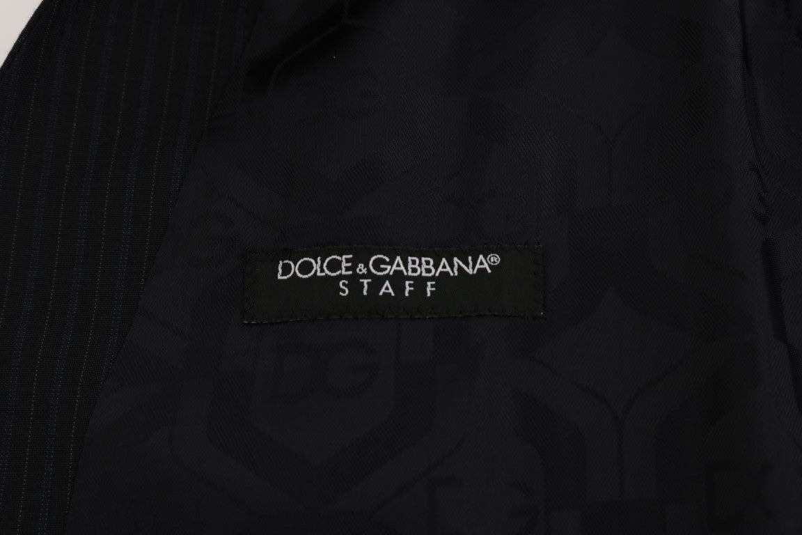 Dolce &amp; Gabbana väst i elegant randig ullblandning