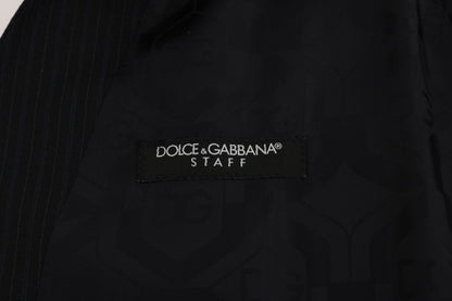 Dolce &amp; Gabbana väst i elegant randig ullblandning