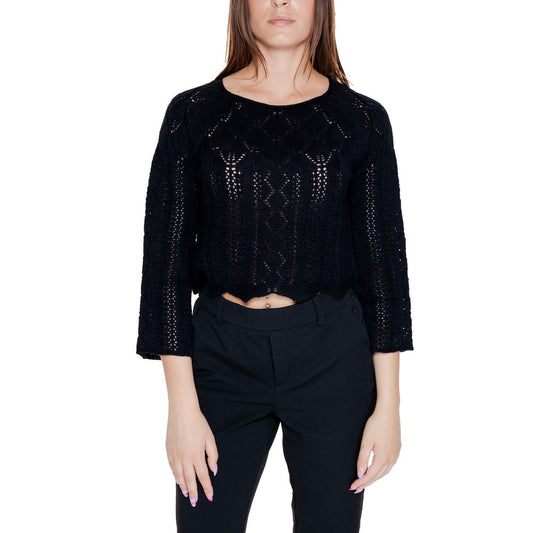 Vero Moda Black Cotton Tops & T-Shirt