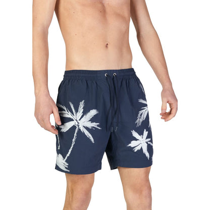 Hugo Boss Blue Polyamide Swimwear