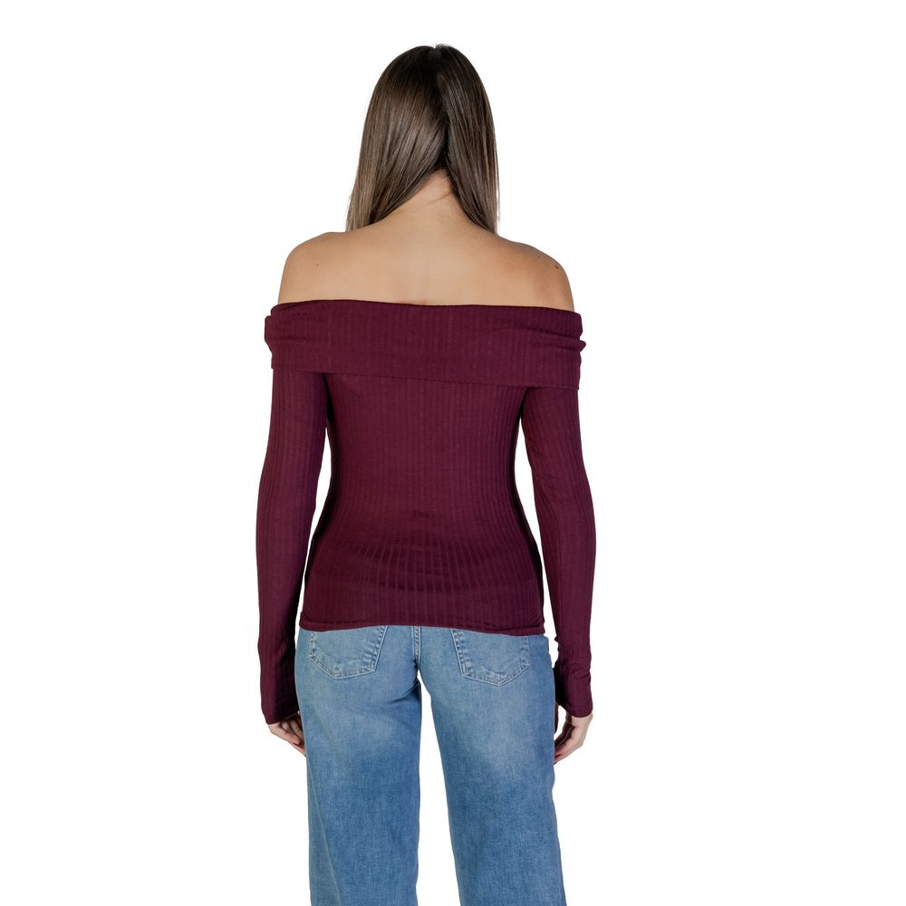 Jacqueline De Yong Bordeaux Viscose Tops & T-Shirt