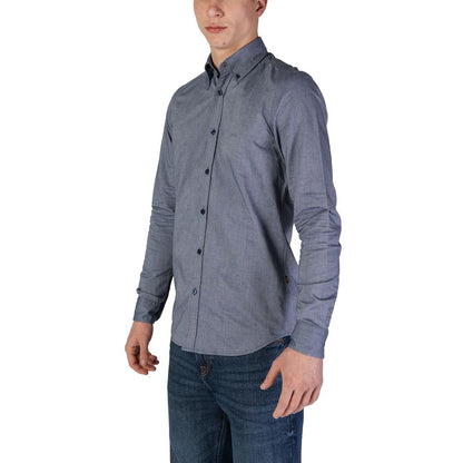 Hugo Boss Blue Cotton Shirt